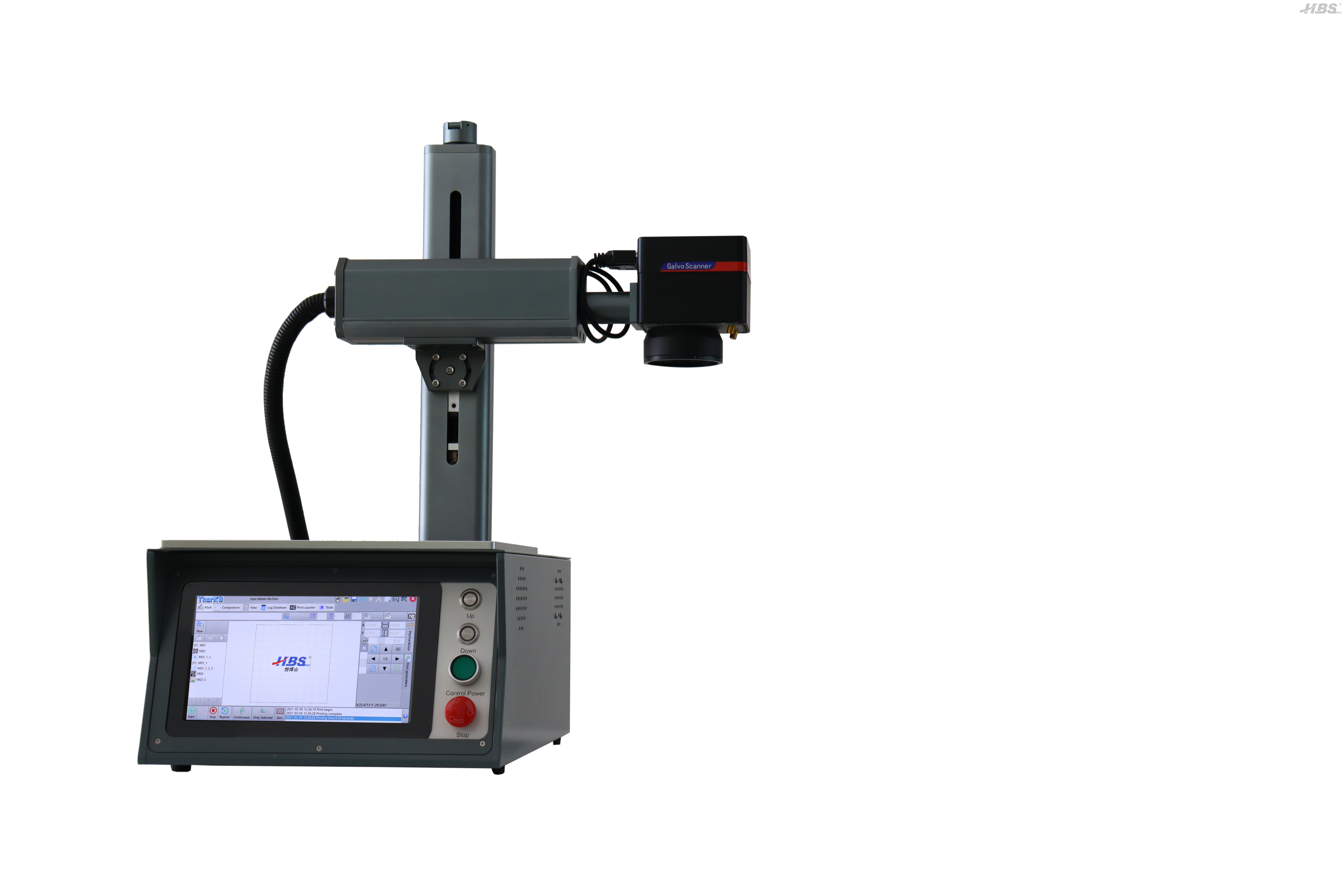Nouvelle présentation Banc Top Compact Economic Laser Machine de marquage HBS - GQ-20 Nouveau