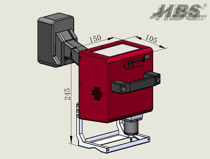 Machine électrique portative de marquage de broches à points, haute recommandation, avec alimentation par batterie