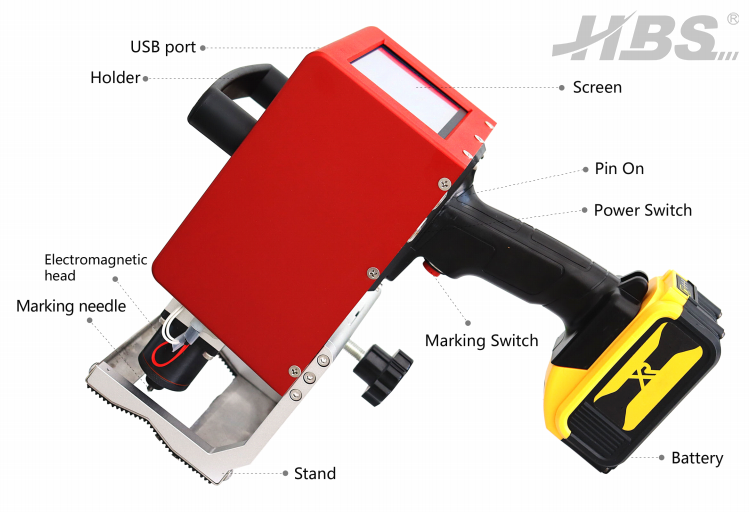 Machine de poinçonnage en mécanique électrique à main levée de batterie